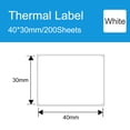 thumbnail image 2 of Etiqueta adhesiva para impresora de etiquetas Papel térmico para etiquetas Autoadhesivo Rollo de pap TOMSHOO 40x30 mm (200 hojas), 2 of 7