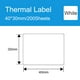 thumbnail image 2 of Etiqueta adhesiva para impresora de etiquetas Papel térmico para etiquetas Autoadhesivo Rollo de pap Irfora 40x30 mm (200 hojas), 2 of 7