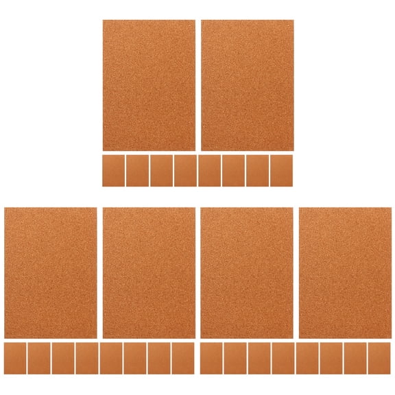 HOMEMAXS 30 pcs  Reusable Cork Board Small Message Board Cork Board Display Bulletin Board