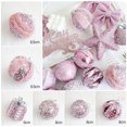 thumbnail image 5 of 1 pieza de adornos para árbol de Navidad, bola de espuma rosa, lazo, estrella para la parte superior del árbol, colgantes para árbol de Navidad, decoraciones para fiestas, suministros para Año Nuevo, 5 of 5