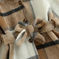 thumbnail image 5 of Douhoow Baby Girl Plaid Coat Long Sleeve Hooded Jacket Autumn Outerwear 0-3 Y, 5 of 8