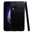 thumbnail image 1 of Funda de Silicon Uso Rudo Atti Rugged Carbon Vivo V21 Negro 1pz Mas Mica 9D, 1 of 8