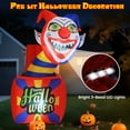 thumbnail image 6 of Costway 5 Ft Halloween Inflatable Clown Blow up Circus Clown Box Decoration with LED Lights, 6 of 10