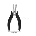 thumbnail image 2 of CIMAXIC 2Pcs Black Groove Pliers for Hair Extensions Chrome Plated Tool for Smooth Clamp and Removal, 2 of 8