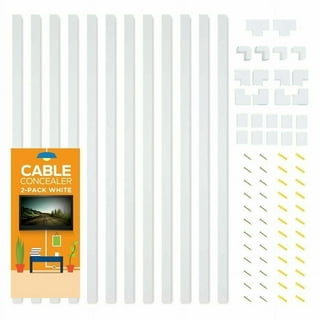60x40mm Cable Concealer On Wall Cord Cover Raceway Wire Hider