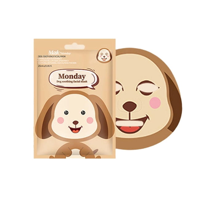 Wartleves Mascarilla facial de animales Mascarilla hidratante Serie de mascarillas de dibujos animados Nueva NUEVA