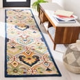 thumbnail image 2 of SAFAVIEH Metro Jaymz Medallion Runner Rug, Beige/Blue, 2'3" x 9', 2 of 8