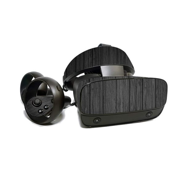 MightySkins Skin for Oculus Rift S - Black Wood | Protective, Durable, and Unique Vinyl Decal wrap Cover | Easy to Apply, Remove, and Change Styles | Made in The USA