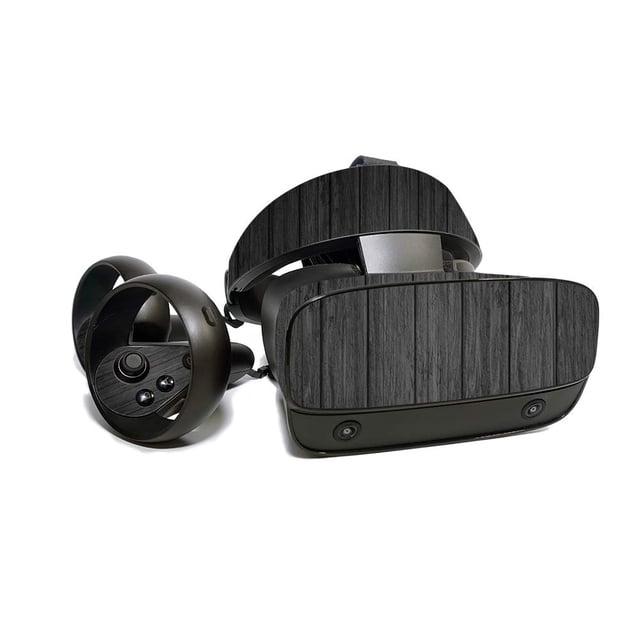 MightySkins Skin for Oculus Rift S - Black Wood | Protective, Durable, and Unique Vinyl Decal wrap Cover | Easy to Apply, Remove, and Change Styles | Made in The USA