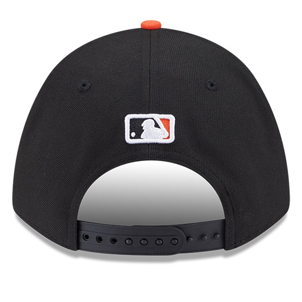 Men's New Era  Black Baltimore Orioles Player Replica 9FORTY Adjustable Hat