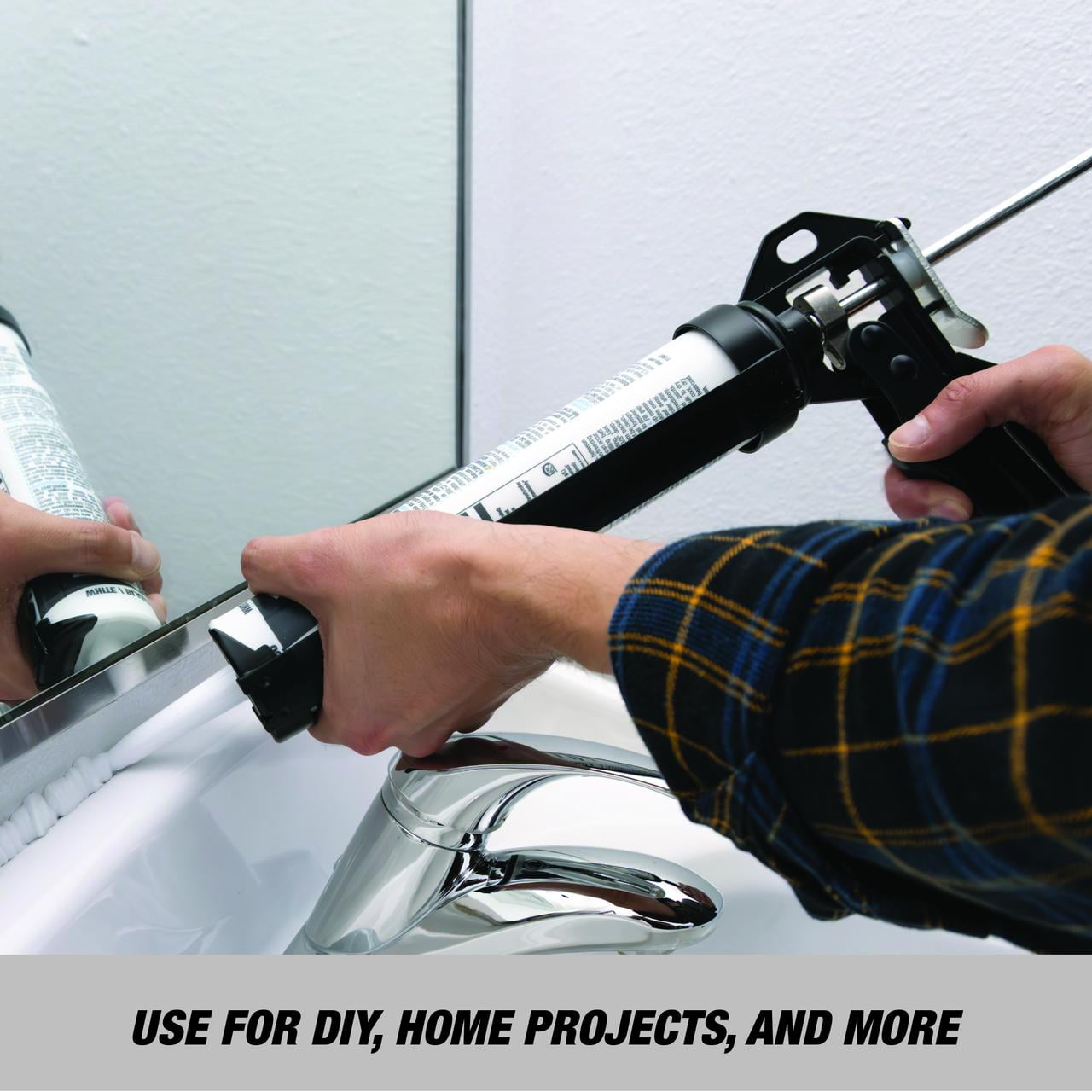 Hyper Tough Drip-Free Caulk Gun with Rotating Barrel