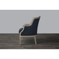 thumbnail image 5 of Baxton Studio Charlemagne Accent Chair in Black and Grey, 5 of 6