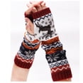 thumbnail image 4 of Maytalsory Soft And Keeping Warm Winter Fingerless Mittens For Ultimate Warmth Christmas Dark Grey, 4 of 6