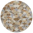thumbnail image 2 of Addison Rugs Chantille Indoor/Outdoor Transitional Geometric Chocolate Machine Washable Round Rug, 8' x 8', 2 of 8