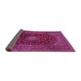thumbnail image 2 of Ahgly Company Indoor Round Medallion Pink Traditional Area Rugs, 5' Round, 2 of 4