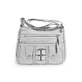 thumbnail image 2 of Deago Crossbody Bags for Women Pocketbooks Soft PU Leather Purses and Handbags Multi Pocket Shoulder Bag (Gray), 2 of 9