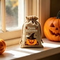 thumbnail image 7 of AZXY Halloween Drawstring Gift Bags Texture Pumpkin Print Candy Treat Pouches, Reusable Portable Multipurpose Goodie Sacks for Halloween Party Favors & Holiday Decor Storage, 7 of 7