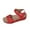 Red, variant on Womans Sandals Wedge Thick Heel Arch Support Open Toe Ankle Straps Peep Toe Shoes Comfortable Walking Beach Sandals for Women Dressy Summer 9