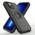 thumbnail image 2 of Étui de Téléphone à Clip Arrière Robuste à Triple Couche pour iPhone 12, 13, 14, 15 Pro Max - Antichoc, Résistant aux Chutes et aux Rayures - Design de Support Trois-en-un avec Installation Facile, 2 of 5
