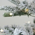 thumbnail image 3 of 4.5' Pre-Lit Noble Fir Artificial Flocked Christmas Tree - Warm Clear LED Lights, 3 of 7