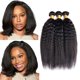 thumbnail image 1 of Hair Bundles WuvusNM Kinky Straight Brazilian Remy 30 cm 3x, 1 of 7