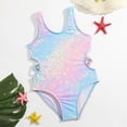 thumbnail image 2 of mgoYE Swimsuit for Girls 7-8 Toddler Swimsuit Girl Bathing Suit Girls Summer Ruffle One Piece Swim Suit Cutouts Bikini for Girls 3-7T(Pink,6-7 Years), 2 of 7