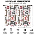 thumbnail image 2 of Blackout Kids Curtains,Paw Prints and Bones Childrens Insulated Curtains Set Of 2,Bedroom Essentials,Toddler Room Decor 52x84in(132x213cm), 2 of 4