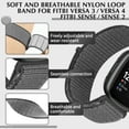 thumbnail image 3 of KBYKO 3 Pack Nylon Bands Compatible with Versa 4/Versa 3/Sense 2/Sense Bands, Soft Adjustable Breathable Strap Replacement Wristband for Women Men, 3 of 7