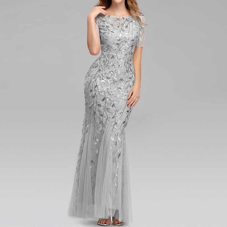 BKQCNKM Wedding Dresses for Bride Cocktail Dress Cocktail Dresses for Women Homecoming  Dresses Birthday Dresses for Women Prom Dresses 2024 Dresses for Women 2024  , Silver XL - Walmart.com