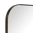thumbnail image 4 of TEHOME 36x48'' Oil Rubbed Bronze Rounded Rectangle Bathroom Vanity Wall Mirror Stainless Steel Metal Framed Rectangular Bathroom Mirror, Vertical and Horizontal Hanging, 4 of 6