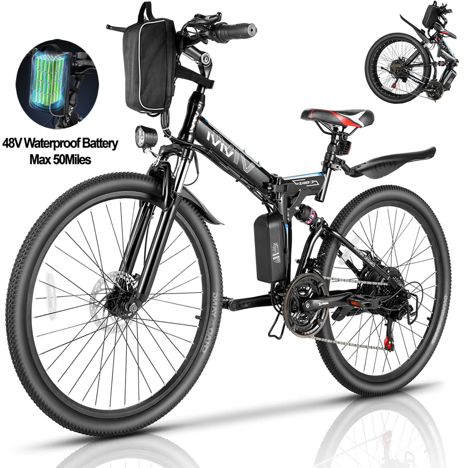 250w 26" vivi bicicletta elettrica citybike Mountain Bike Pedelec 7-gang Flat-e-bike 