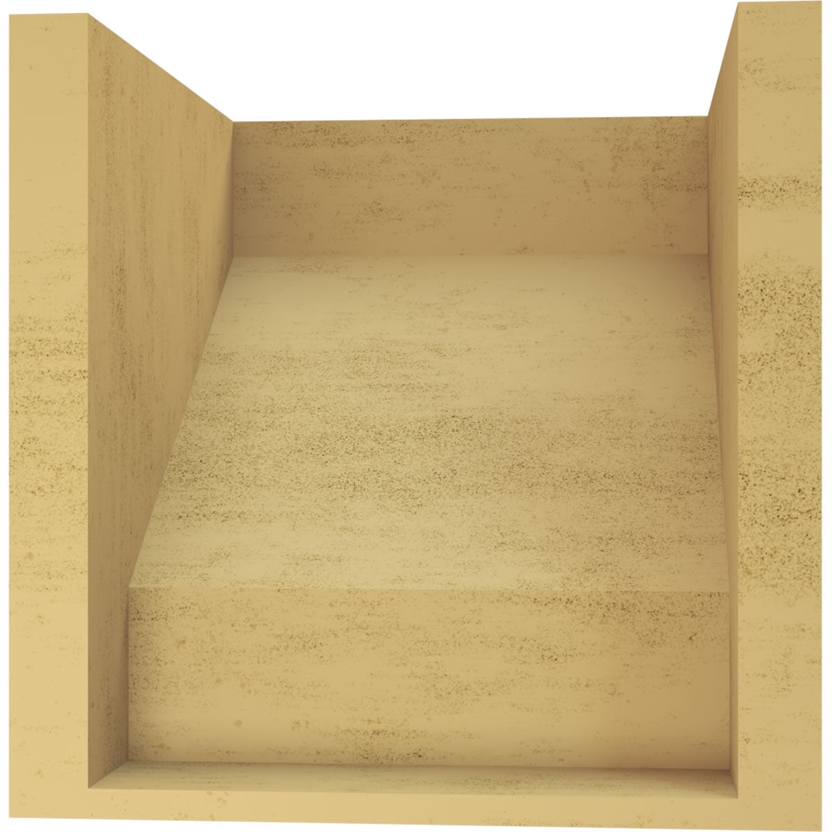 10"W x 10"D x 10"H Wide Clemmons Rough Cedar Woodgrain TimberThane Corbel, Primed Tan
