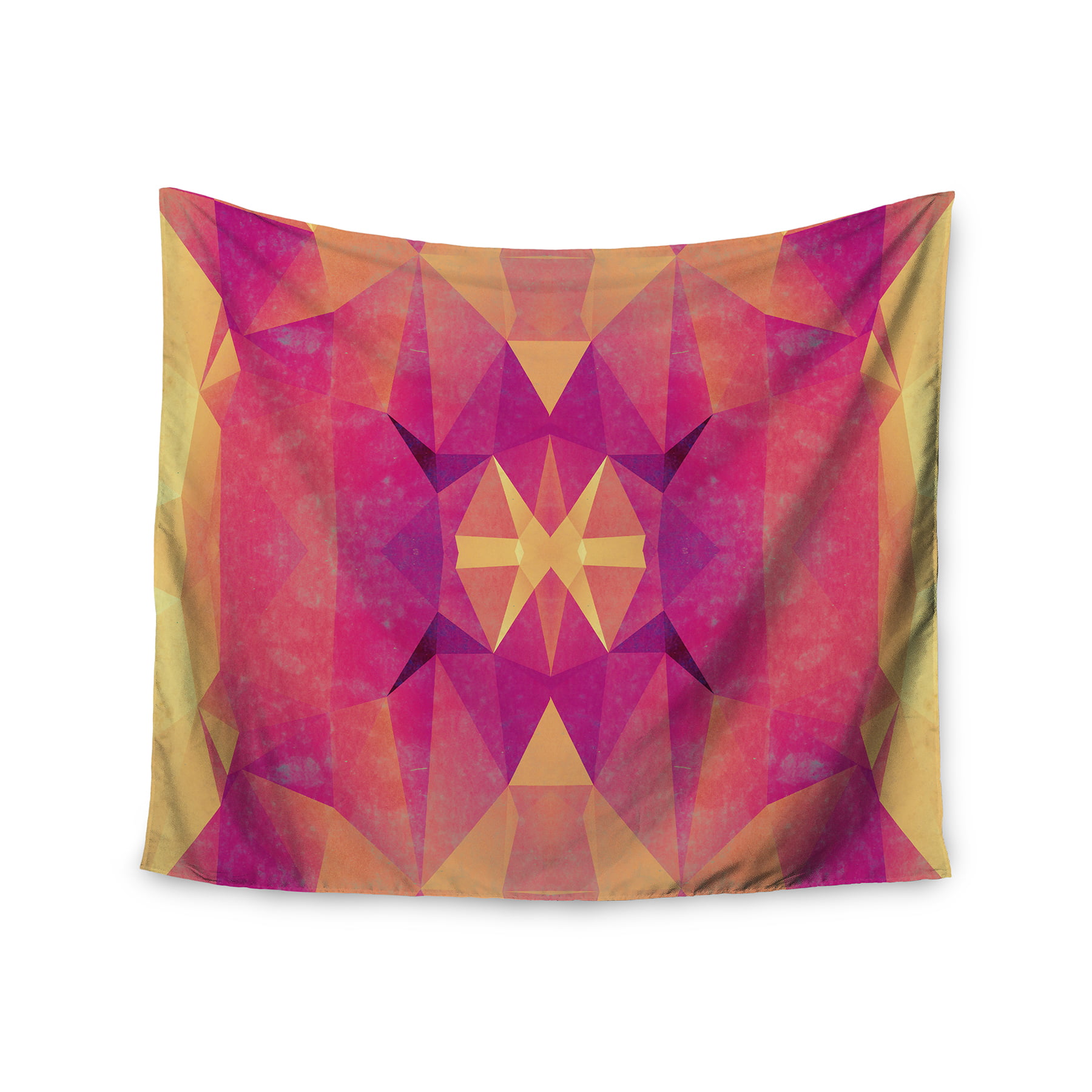 Kess InHouse Nika Martinez Boho Flower Mandala in Purple Lavender Standard Pillow Case 30 X 20 30 by 20-Inch