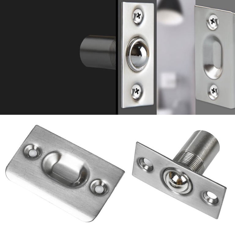Hahiyo Double Roller Catch Door Latch Shorter Foot Cold Rolled Steel Stay Put Smooth Close No