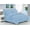 Light Blue, variant on Elegant Comfort 8-Piece Sage Dobby Stripe Comforter Bedding Set, Queen
