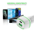 thumbnail image 6 of Esoulk 36W PD 2-Port, USB-C & USB-A Fast Charge Car Charger for TCL 50 LE - White, 6 of 8