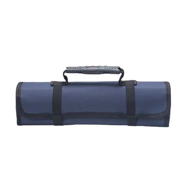Eigraketly Bolsa de llave plegable portátil para almacenamiento de rollos de herramientas, herramientas de bolsillo, rodillo de mano de Herramientas eléctricas Azul