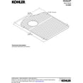 thumbnail image 4 of KOHLER 6483-ST Octave Left-Hand Sink Rack for Octave K-3842 and K-3843 Sinks, Stainless Steel, 4 of 4