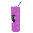thumbnail image 3 of Carolines Treasures WDK1305TBL20 English Bulldog Black and White Stainless Steel 20 oz Skinny Tumbler Pink 20 oz, 3 of 4