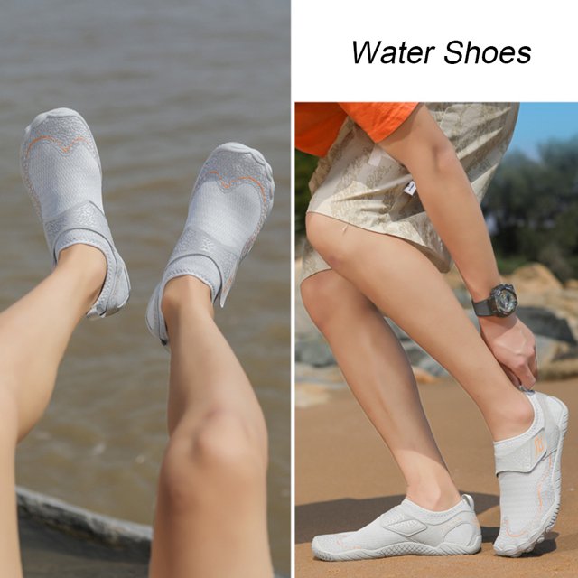 Zapatos Acuáticos Aqua Shoes - Zapatillas de buceo transpirables para senderismo (gris claro 44) Likrtyny Para Estrenar