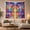 Radiant Sunburst, variant on Psychedelic Lotus on Cosmic Nebula Sky, Mystical Fantasy for Art Lovers, Spiritual Wall Decor Housewarming Gift, Tapestry Wall Hanging for Bedroom and Dorm