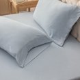 thumbnail image 5 of Pure Era King Size Duvet Cover Set 100% Jersey Cotton Super Soft Jersey T shirt Cotton,Light Baby Blue, 5 of 5