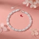 thumbnail image 2 of Pulsera ajustable para mujer con colgante de trébol de cuatro hojas y corazón que simboliza el amor y la suerte., 2 of 7