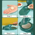 thumbnail image 2 of Dough Presser Dumpling Skin Maker with 3PC Dumpling Press Molds, Plastic Manual Dumpling Wrapper Presser for Making Chinese Dumpling Pie Ravioli Empanadas Quickly Save Manpower Convenient, 2 of 5