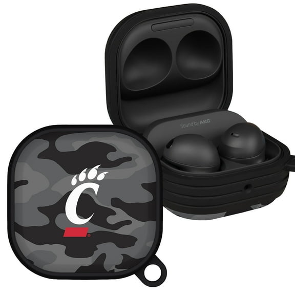 Cincinnati Bearcats Camo HDX Case Cover Compatible with Samsung Galaxy Buds Pro & Buds Live by Affinity Bands