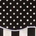 thumbnail image 3 of Glory Dotty Style High Quality 3" Rod Pocket Valance 50" X 16" Black by RLF Home, 3 of 3