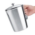 thumbnail image 3 of Milk Frothing Pitcher,Stainless Steel Milk Frother Steamer Cup with Cover & Measurement for Kitchen Cafe Bar,2000ml/67.6oz, 3 of 8