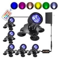 thumbnail image 2 of Riwcyla Underwater Diving Lamp Light Kit Set with Remote Controller Line Control Rotatable Illumination Angle for Swimming Pool Pond Fountain Patio Courtyard, 2 of 6