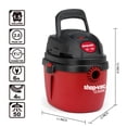 thumbnail image 4 of Aspiradora para secado húmedo Shop-Vac 1.5 L 2.0 HP con accesorios 2030100, 4 of 8
