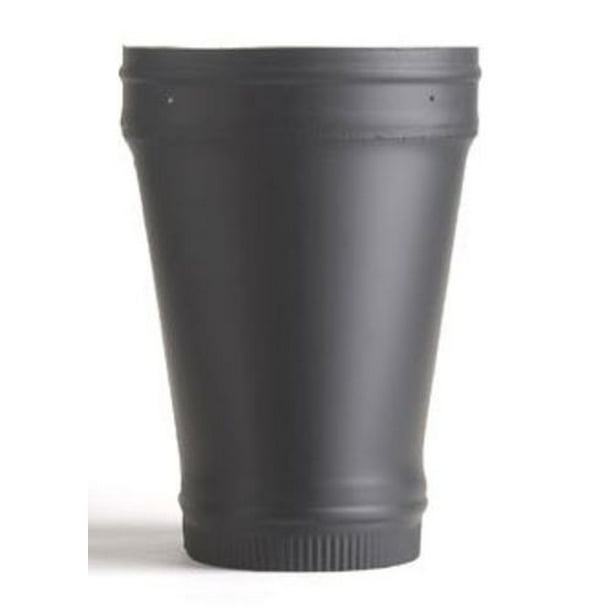 HeatFab 2858Ovs 8" Stove Pipe Oval To Round Adapter